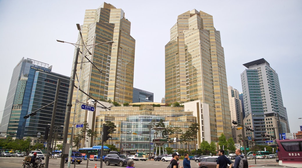 Jamsil-dong showing modern architecture and a city