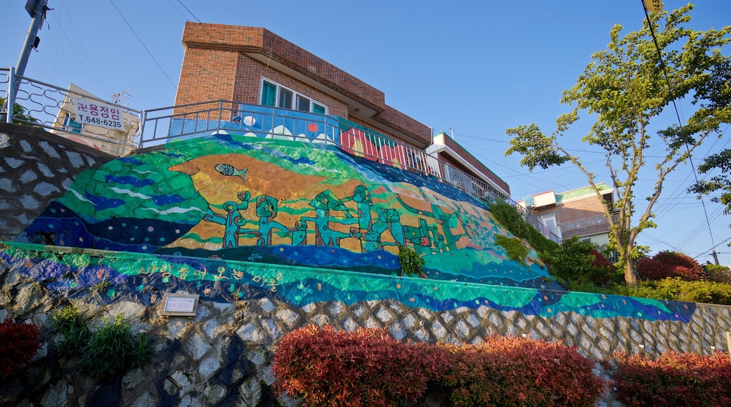 Dongpirang Wall Painting Village showing outdoor art