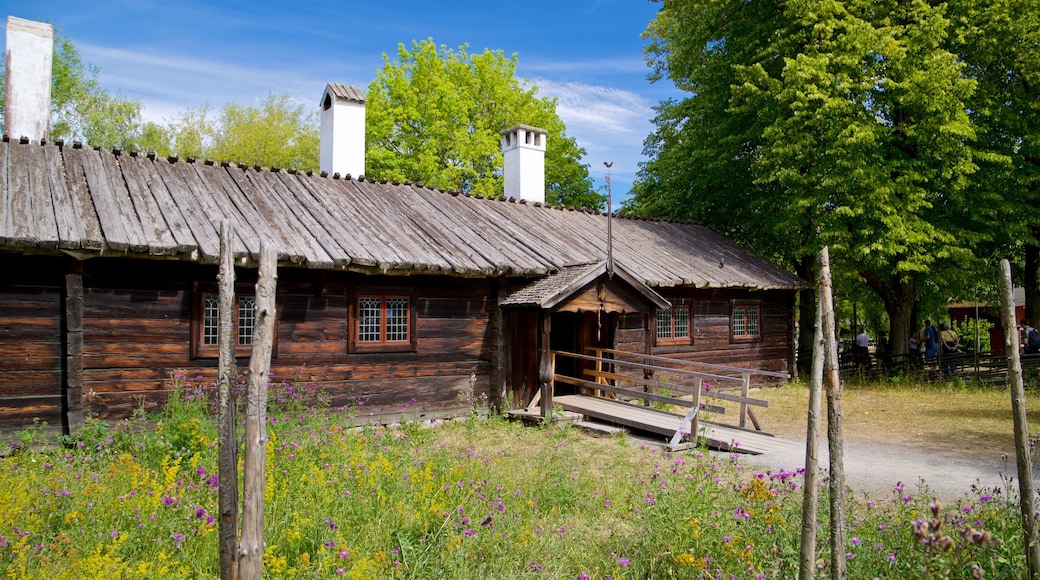 Skansen which includes wildflowers and farmland