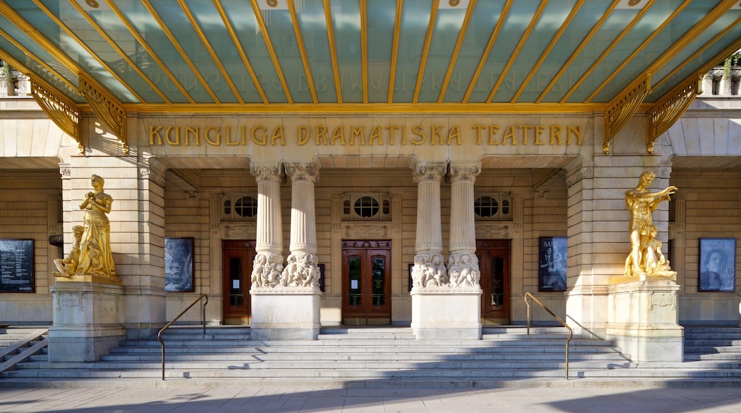 Royal Dramatic Theater featuring a statue or sculpture and heritage elements