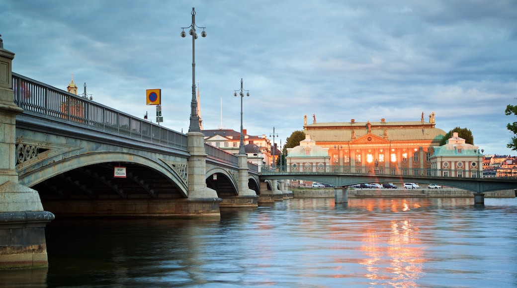 House of Nobility which includes a bridge and a river or creek