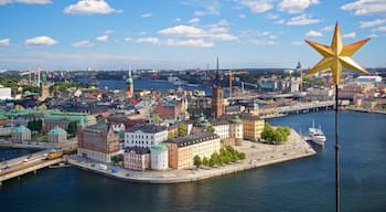 Riddarholmen featuring landscape views, a city and a bay or harbor