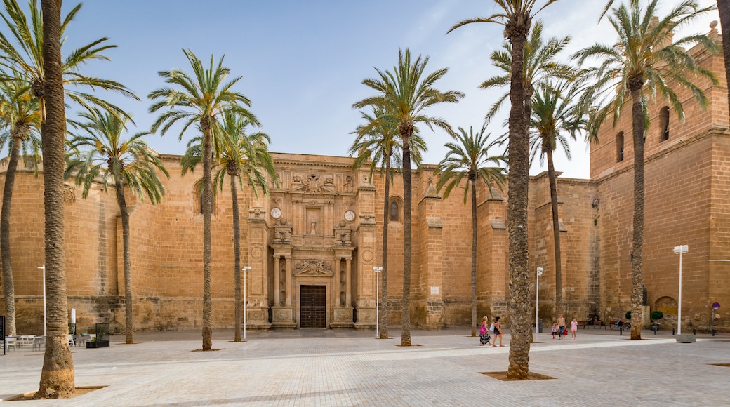 Almeria which includes a square or plaza and heritage architecture