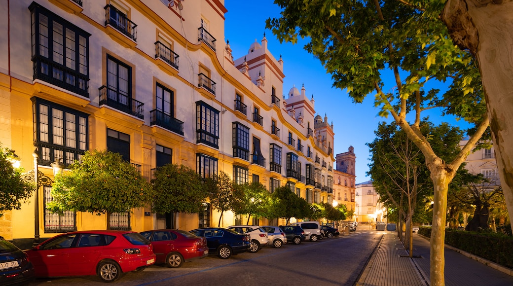 Plaza de Espana featuring night scenes