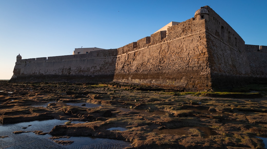 St Maarten and St Martin which includes heritage architecture, a castle and general coastal views