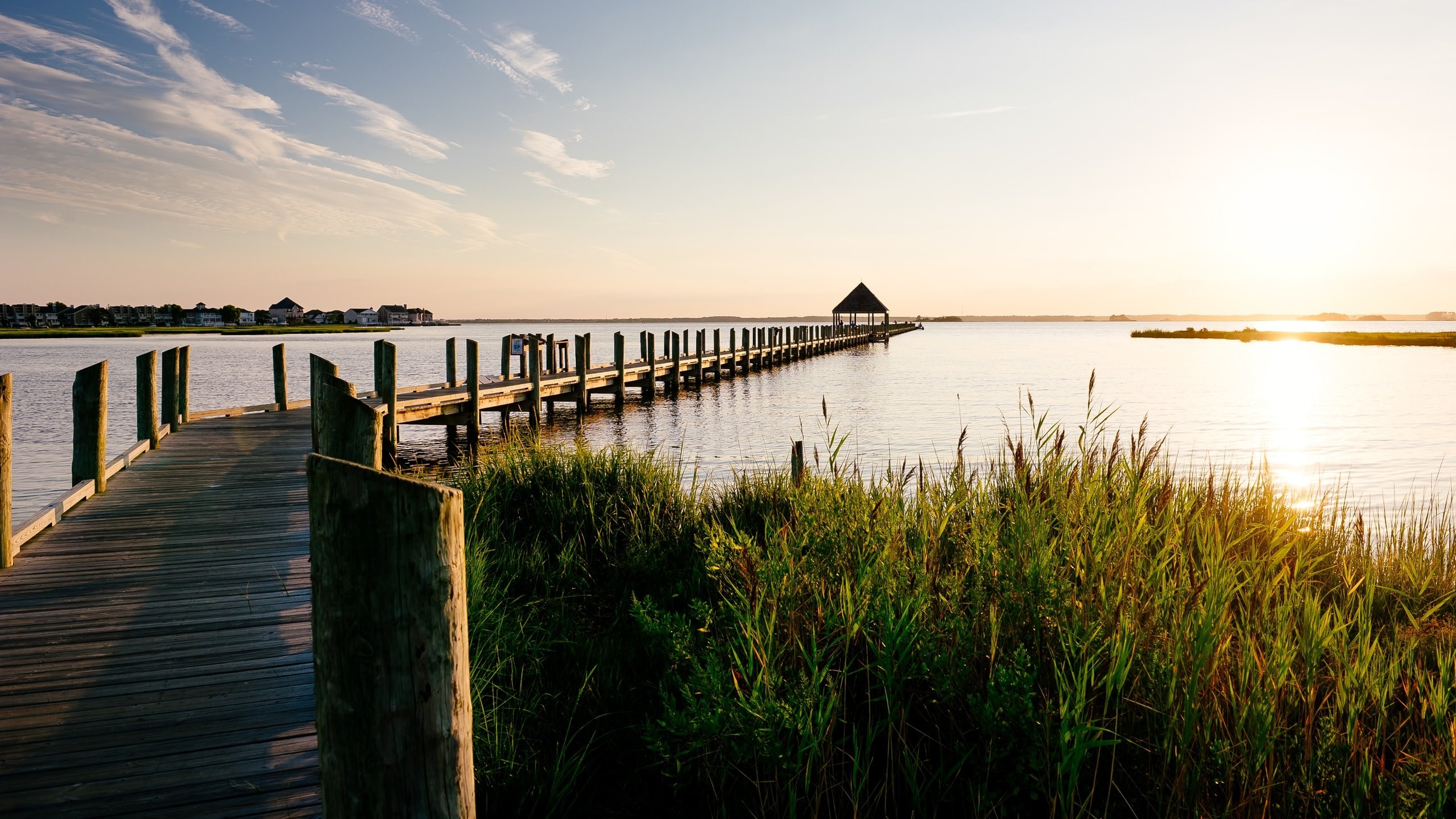 Ocean City featuring a sunset and general coastal views