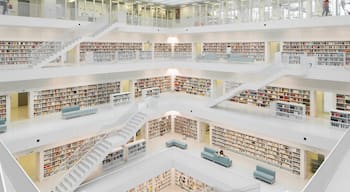 Public Library Stuttgart which includes interior views