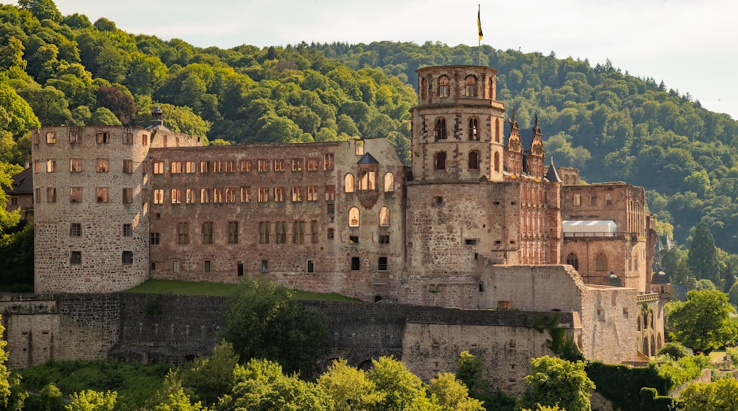 Heidelberg Castle which includes heritage architecture and landscape views