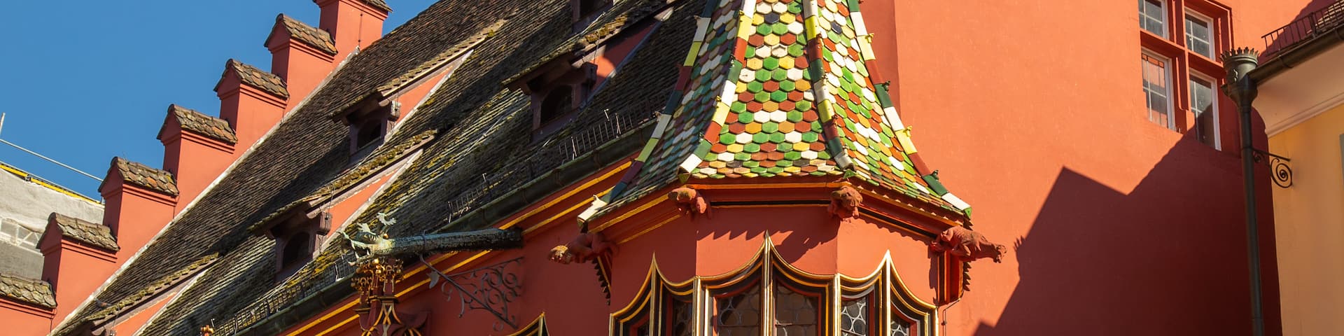 Historical Merchants\' Hall showing heritage elements