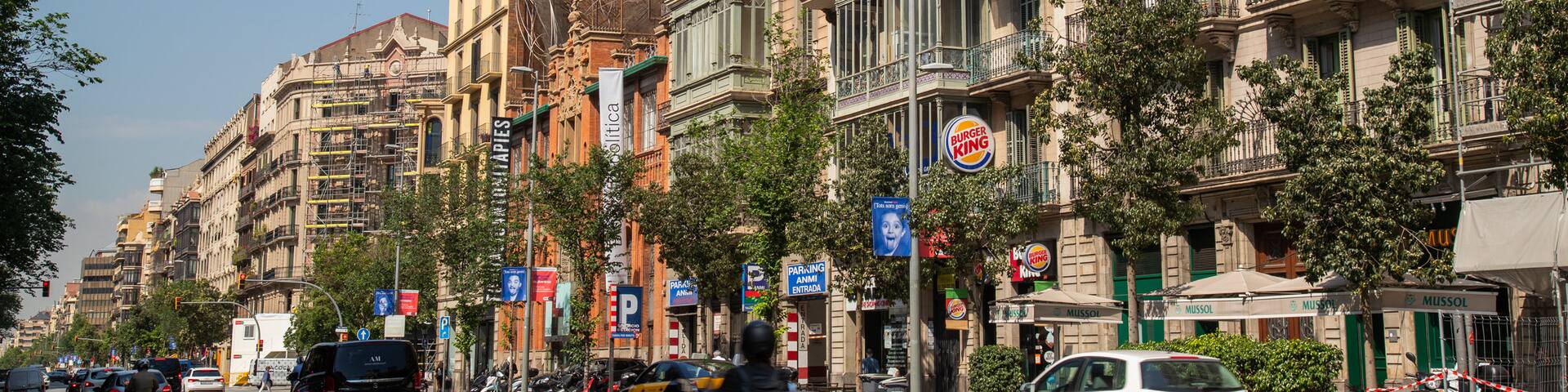 Casa Amatller showing a city