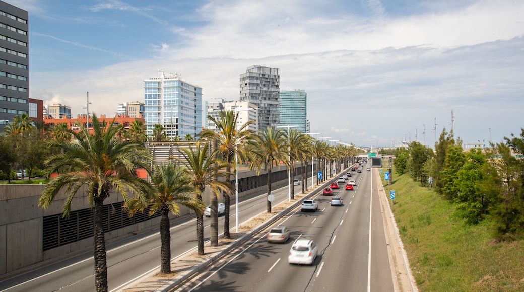 Diagonal Mar i el Front Maritim del Poblenou which includes a city and landscape views