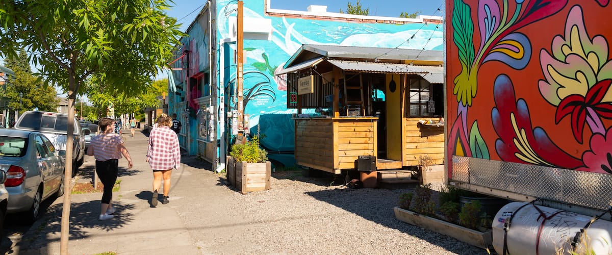 Alberta Street showing outdoor art