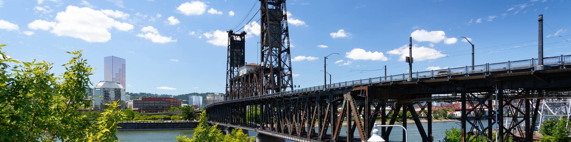 Steel Bridge which includes a bridge and a river or creek