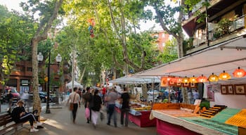 Poblenou which includes markets