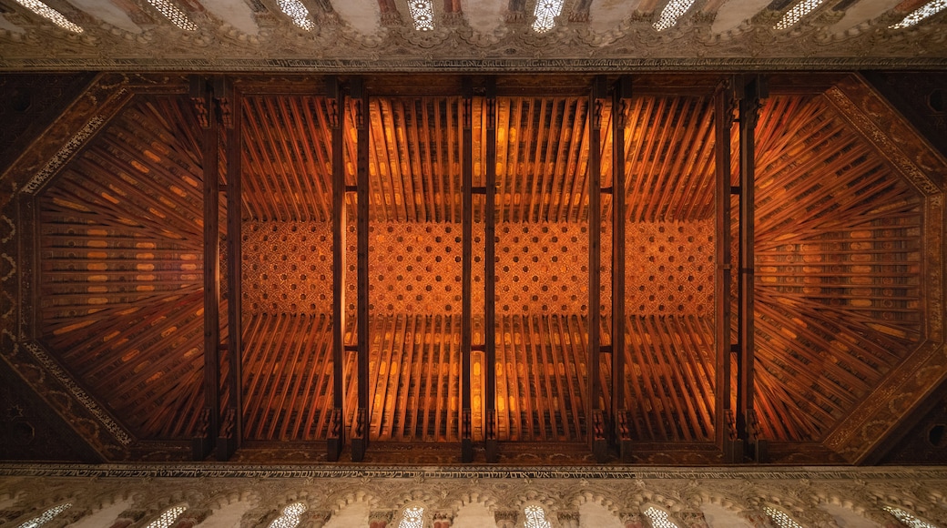 Synagogue of El Transito featuring interior views and heritage elements