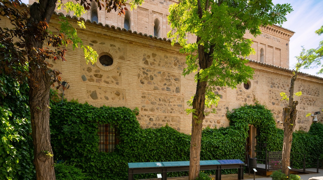 Synagogue of El Transito which includes heritage elements and a park