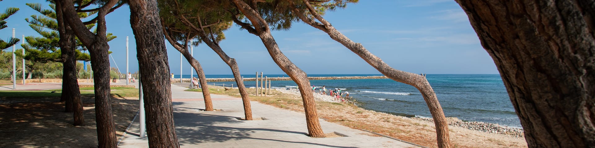 Cambrils Beach showing general coastal views