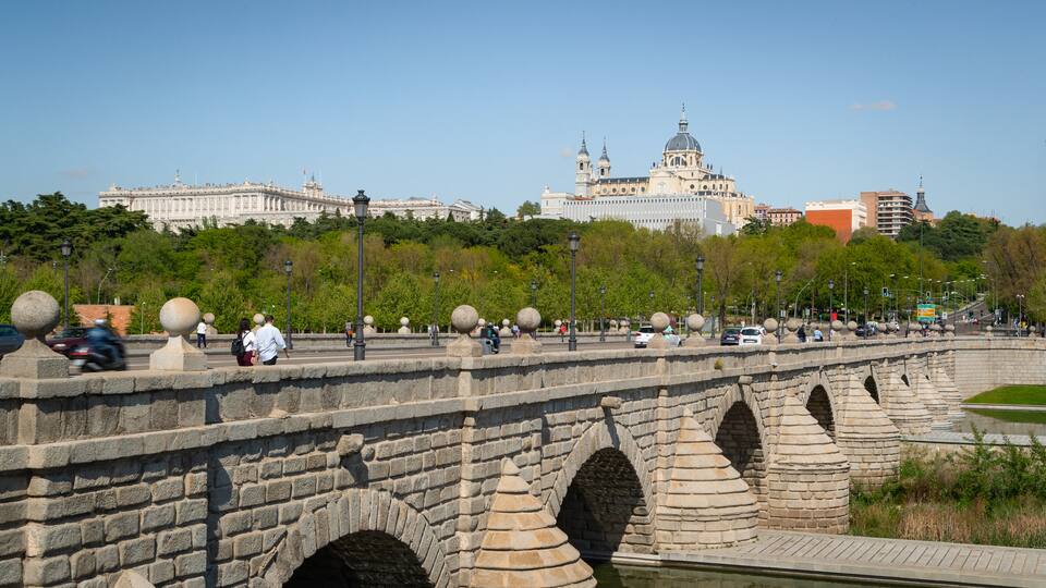 Madrid Rio showing a bridge