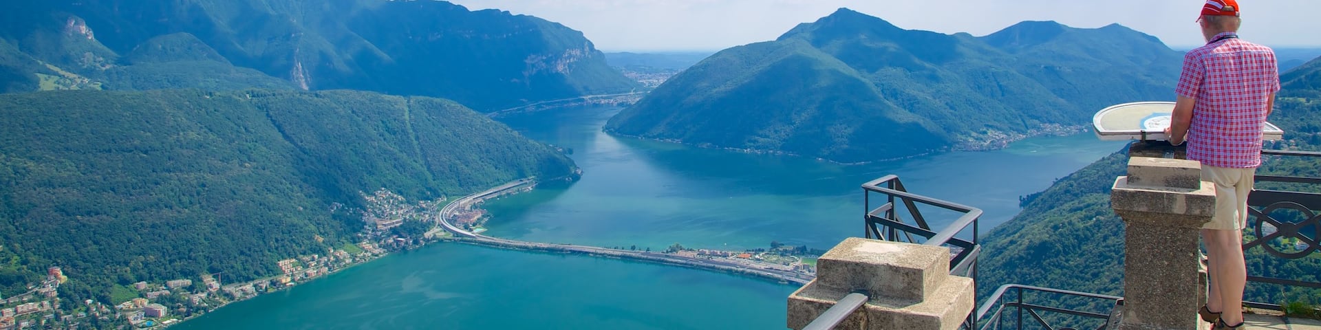 Monte San Salvatore featuring a river or creek, views and landscape views