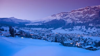 Flims showing snow, landscape views and tranquil scenes