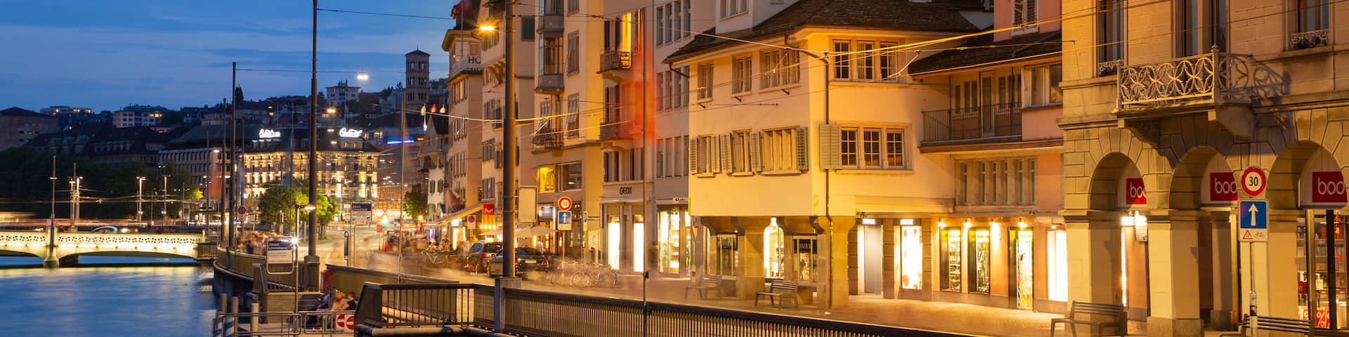 Old Town which includes night scenes and a bay or harbor