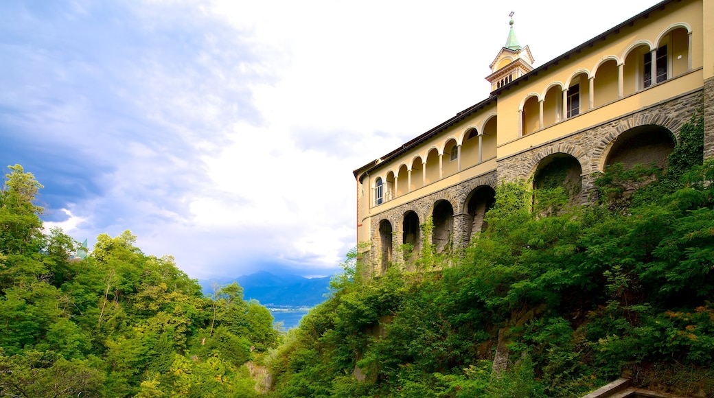 Madonna del Sasso featuring tranquil scenes and heritage architecture