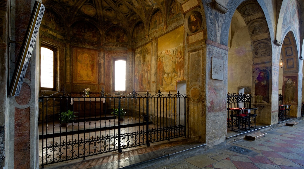 Santa Maria degli Angeli featuring religious aspects, interior views and art