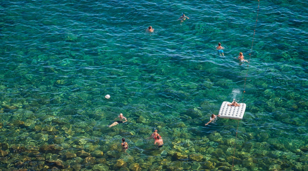 Bay of Sorgeto showing general coastal views, tropical scenes and swimming