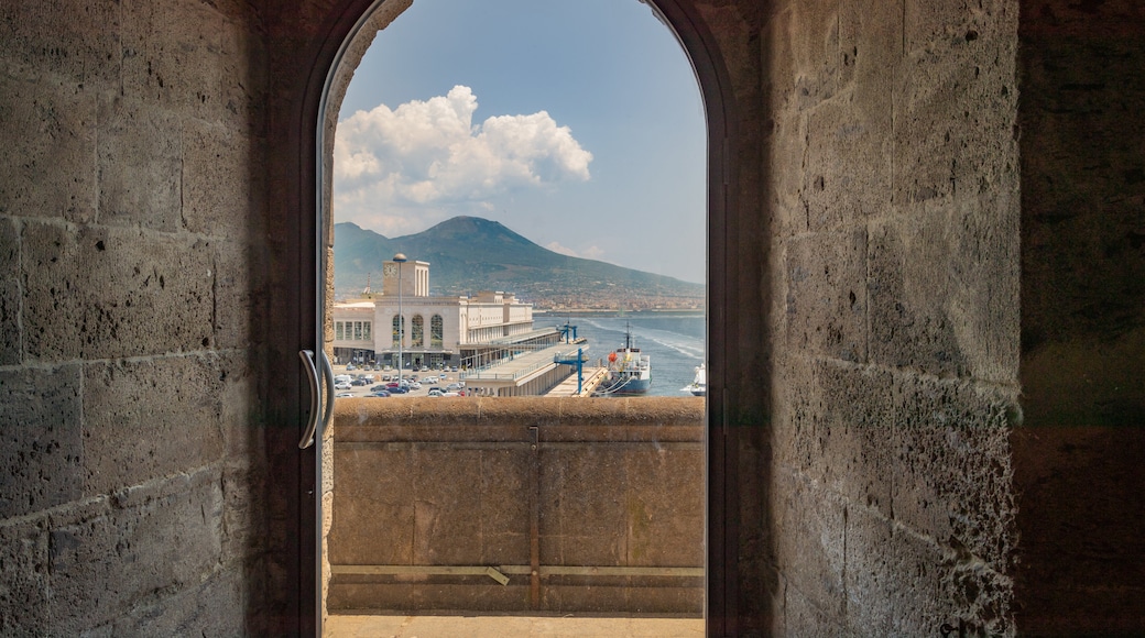 Castel Nuovo which includes a coastal town