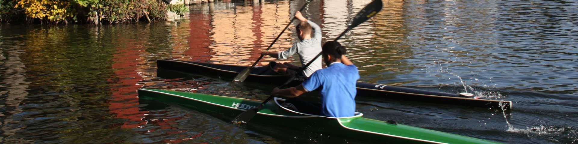 Neubrandenburg featuring kayaking or canoeing, a coastal town and a lake or waterhole