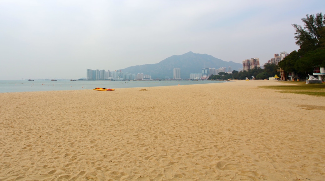 Golden Beach which includes a sandy beach and tropical scenes