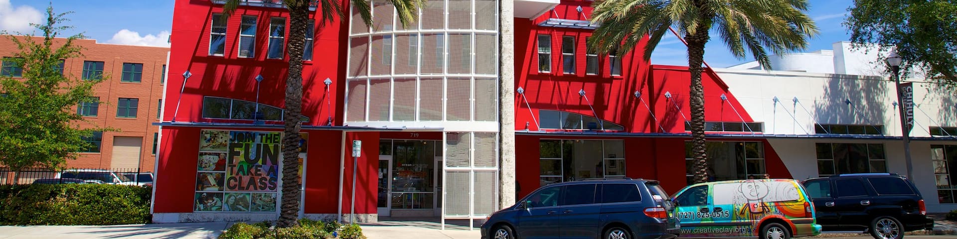 Morean Arts Center qui includes scènes de rue, ville et art