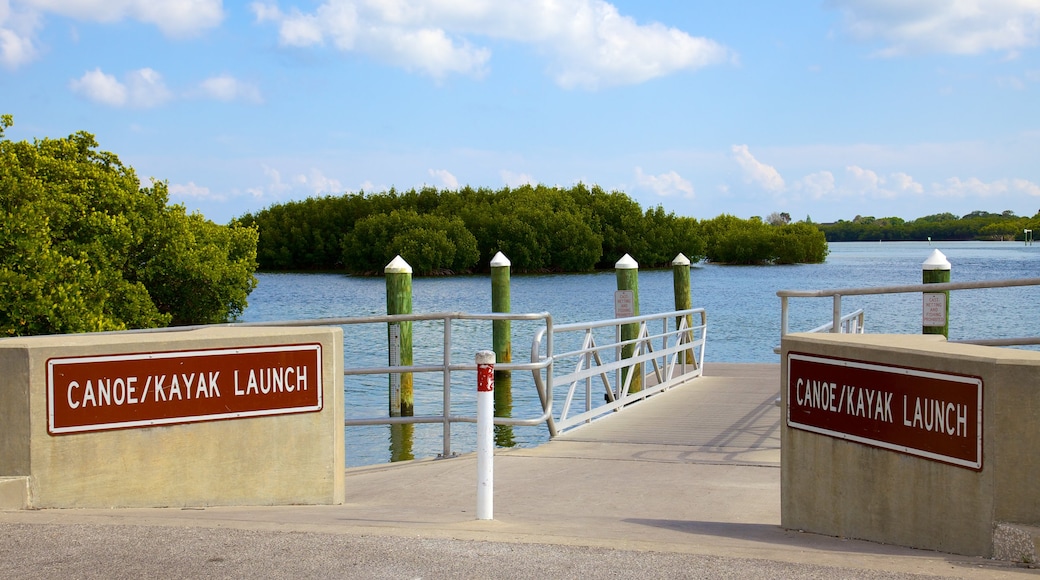 Weedon Island Preserve ofreciendo señalización