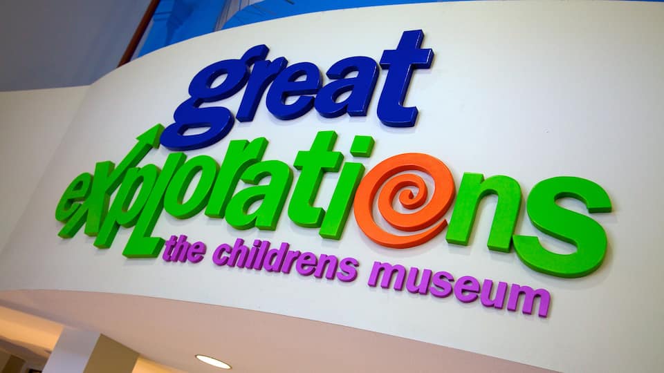 Great Explorations Children\'s Museum showing signage