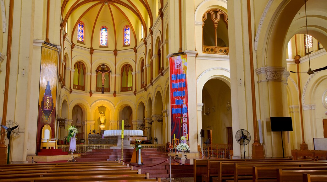 Ho Chi Minh City Notre Dame Cathedral featuring interior views, a church or cathedral and religious aspects