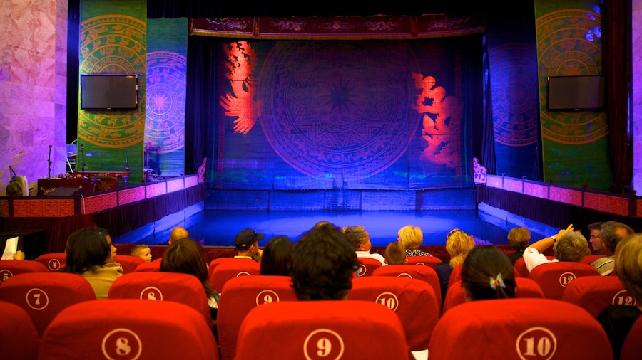 Waterpoppentheater van Thang Long bevat theaters, podiumkunst en interieur