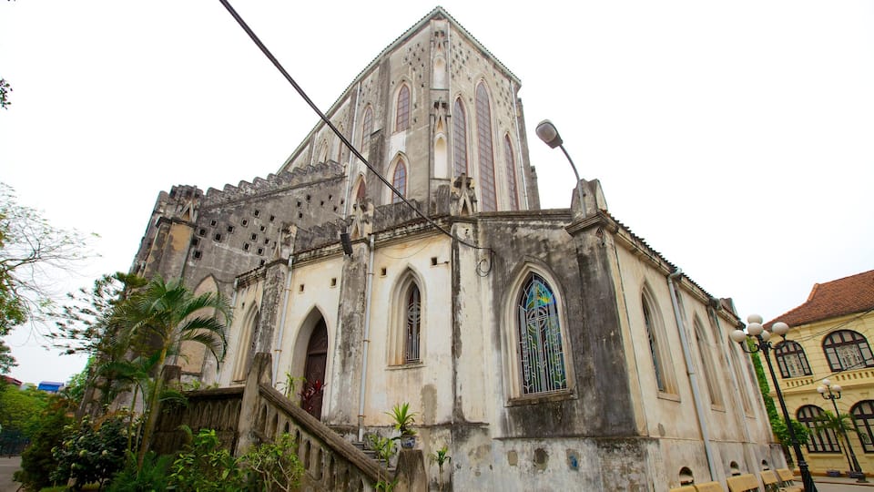 St. Joseph Cathedral featuring heritage architecture, religious elements and a church or cathedral