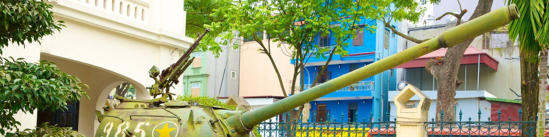 Hanoi War Museum showing military items