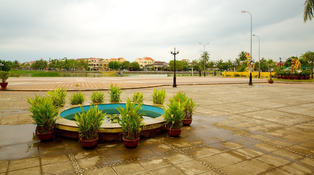 Song Hoai Square which includes a square or plaza and a fountain