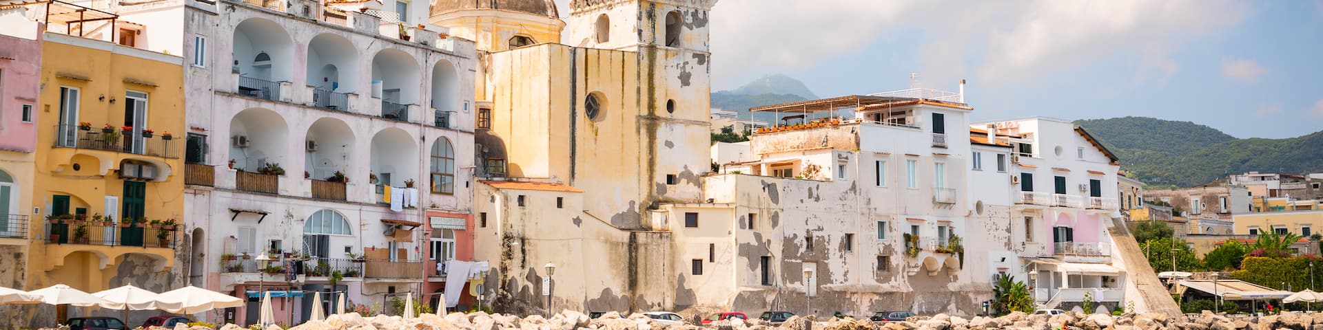 Cathedral of Santa Maria Assunta showing general coastal views and a coastal town