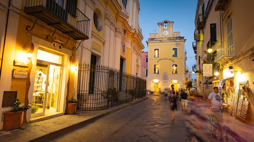 Museo del Mare featuring night scenes and heritage elements