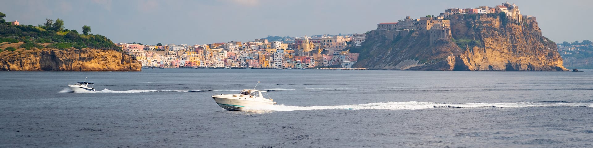 Campania showing boating, general coastal views and a coastal town