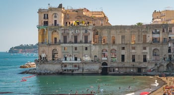 Posillipo which includes general coastal views, heritage elements and a coastal town