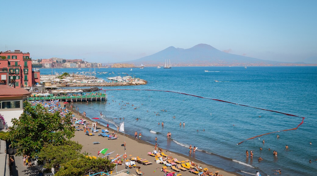 Posillipo featuring general coastal views, a beach and landscape views