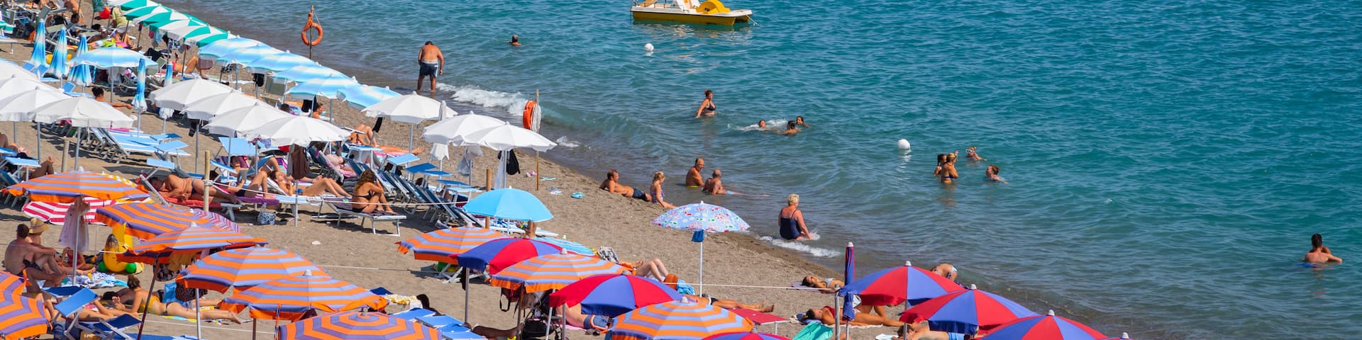 Maronti Beach showing a beach, general coastal views and swimming