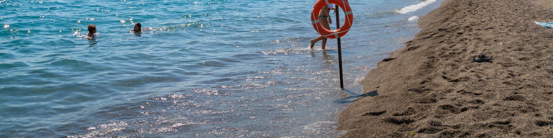 Maronti Beach featuring general coastal views, a beach and swimming