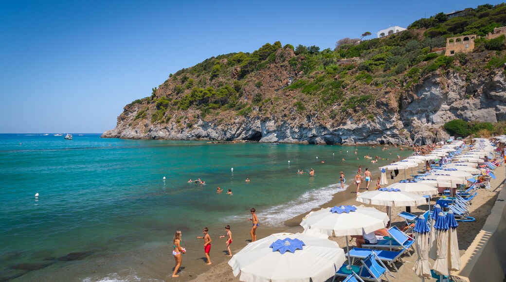 San Francesco Beach featuring swimming, general coastal views and rugged coastline