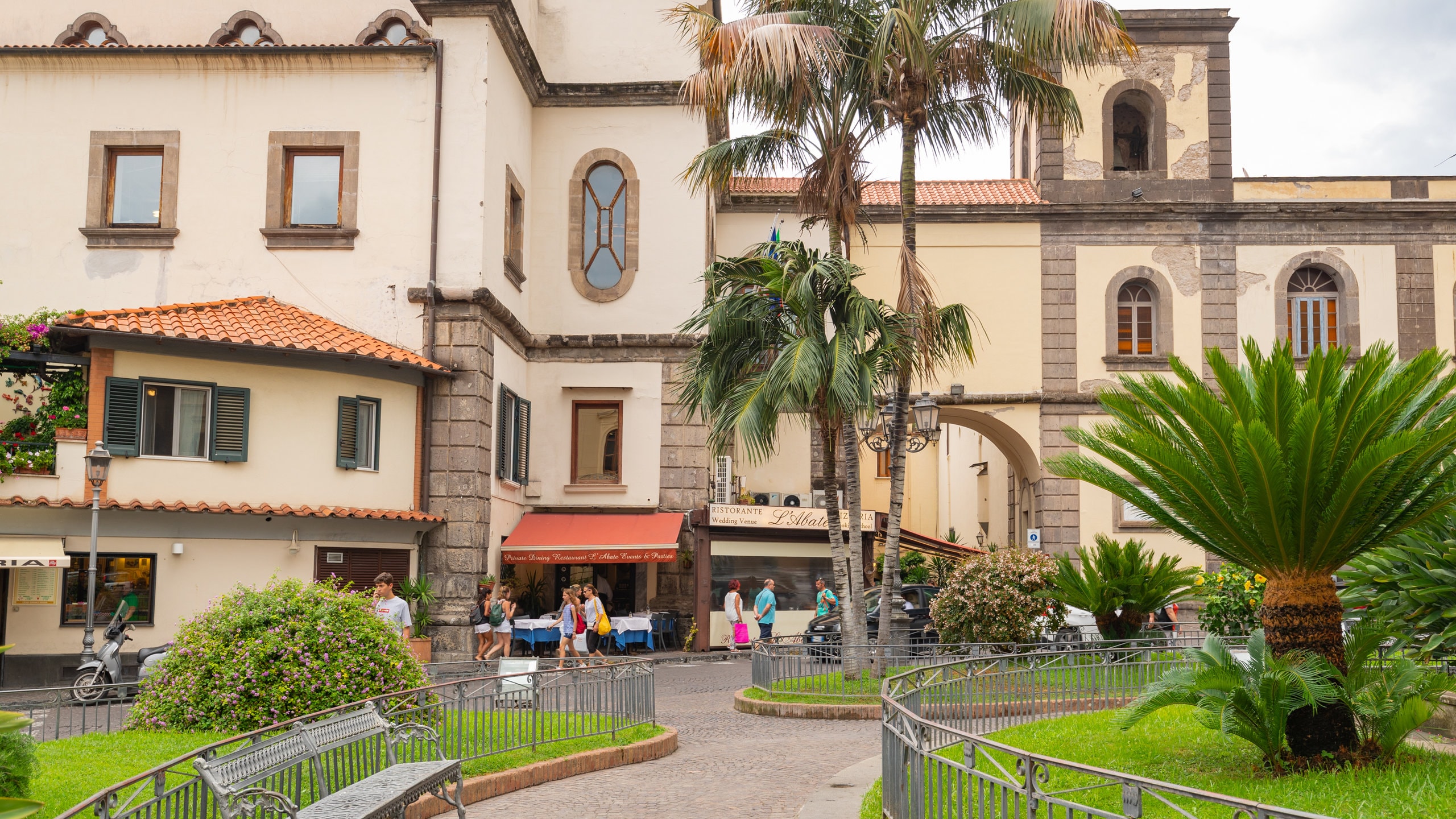 Piazza Sant\'Antonino which includes a garden