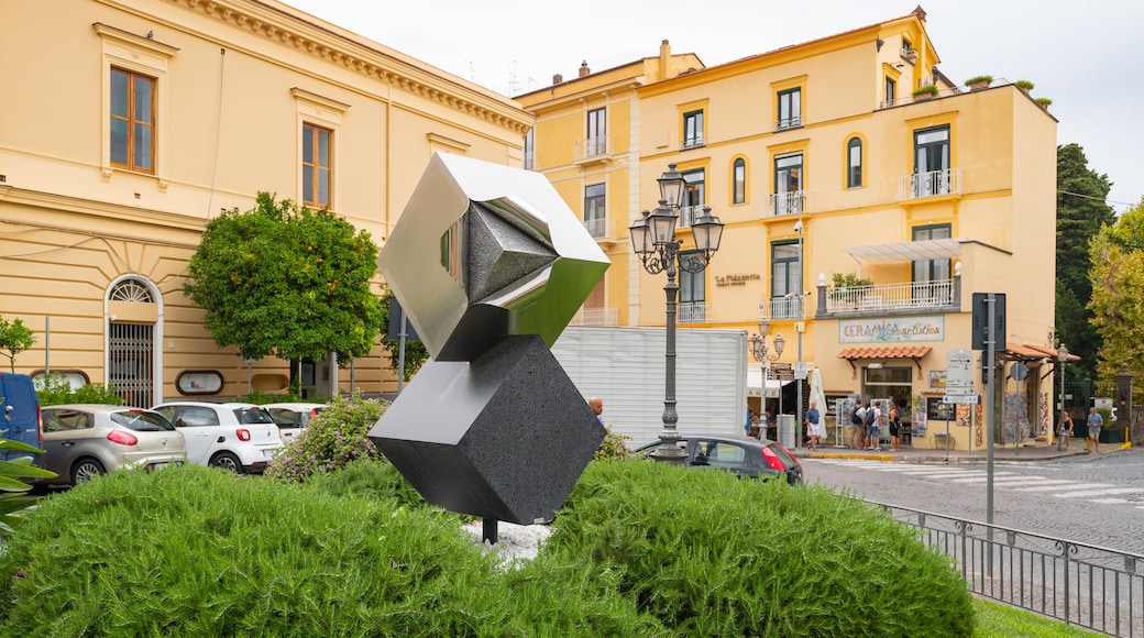 Piazza Sant\'Antonino featuring outdoor art and a park