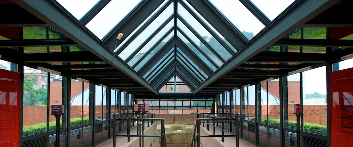 The Western Han Museum of the Nanyue King Mausoleum showing interior views